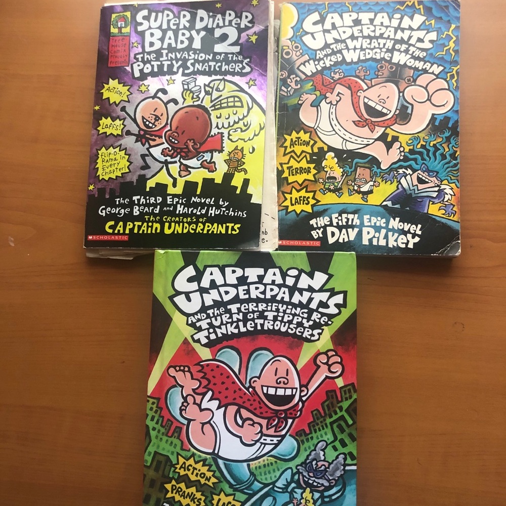 Captain Underpants 3 book pack